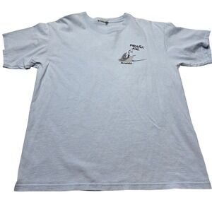 Pirana Joe Progreso Mexico Graphic T-Shirt Mens Light Blue Short Sleeve Ray Fish